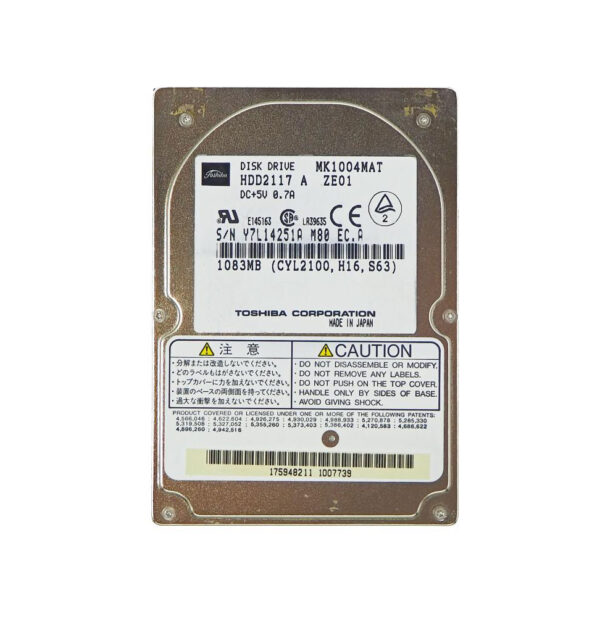 MK1004MAT - Toshiba 1GB 4200RPM ATA 128KB Cache 2.5-Inch Hard Drive