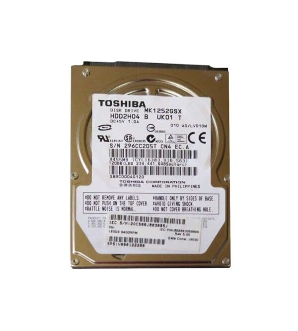 MK1252GS - Toshiba 120GB 5400RPM SATA 3Gb/s 8MB Cache 2.5-Inch Hard Drive