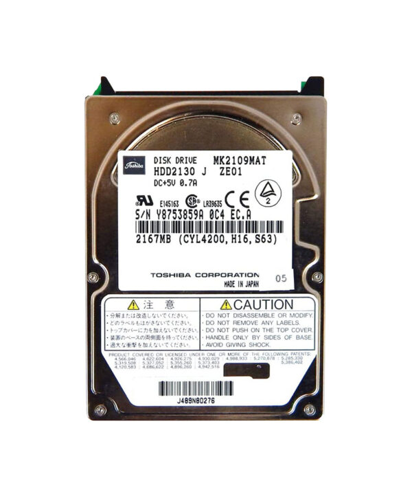 MK2109MAT - Toshiba 2.1GB 4200RPM IDE Ultra ATA/33 (ATA-4) Slimline 2.5-Inch Hard Drive