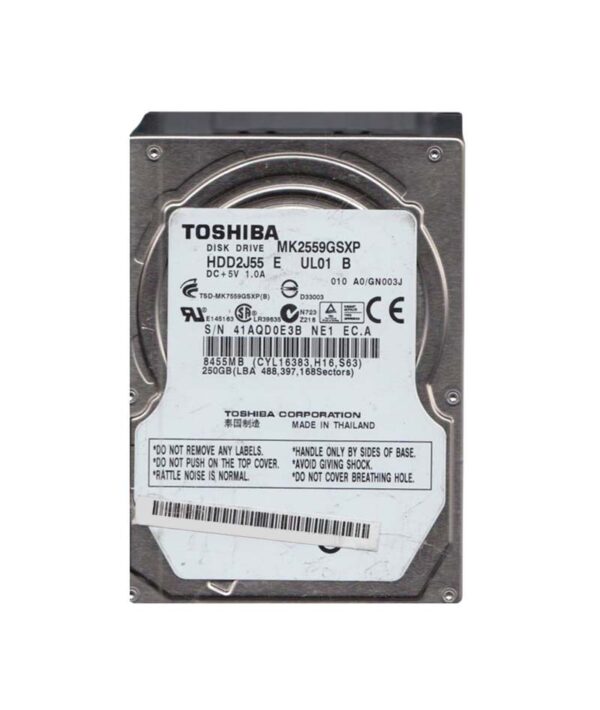 MK2559GSXP-NDW - Toshiba 250GB 5400RPM SATA 3Gb/s 8MB Cache 2.5-Inch Hard Drive