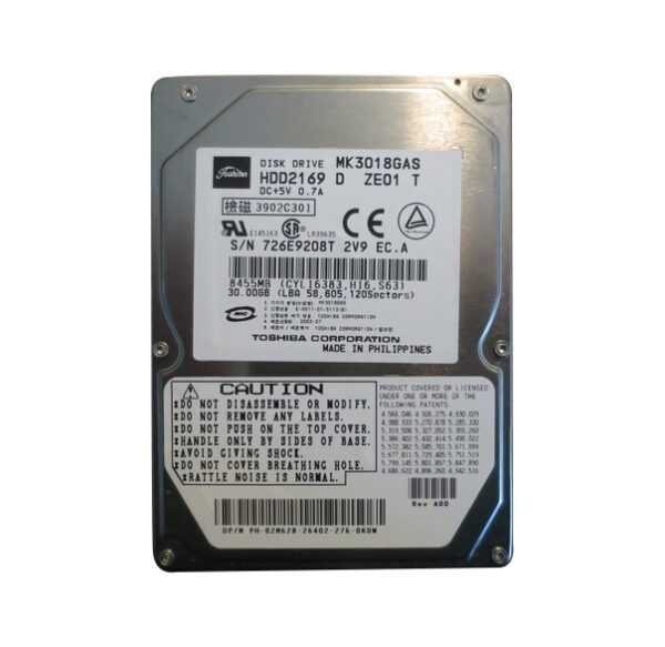 MK3018GAS - Toshiba 30GB 4200RPM IDE/ATA 2.5-Inch Hard Drive
