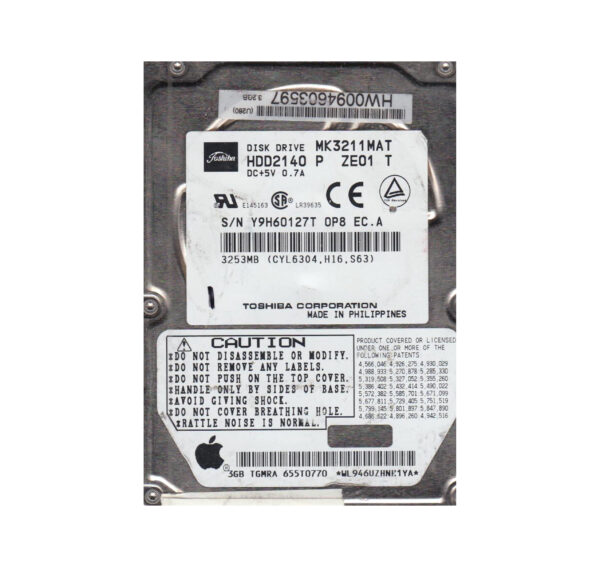 MK3211MAT - Toshiba 3GB 4200RPM IDE Ultra ATA/33 (ATA-4) 2.5-Inch Hard Drive