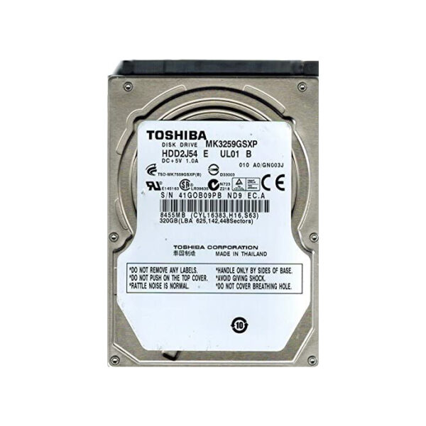 MK3259GSXP - Toshiba 320GB 5400RPM SATA 3Gb/s 8MB Cache 2.5-Inch Hard Drive
