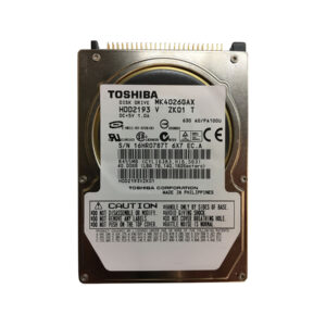 MK4026GAX - Toshiba 40GB 5400RPM IDE Ultra ATA/100 (ATA-6) 16MB Cache 2.5-Inch Hard Drive