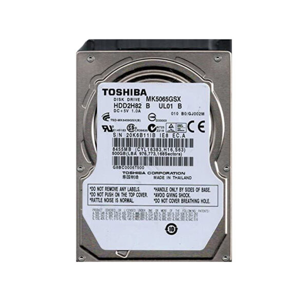 MK5065GSX - Toshiba 500GB 5400RPM SATA 3Gb/s 8MB Cache 2.5-Inch Hard Drive