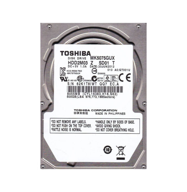 MK5075GUX - Toshiba 500GB 5400RPM USB 3.0 8MB Cache 2.5-Inch Hard Drive