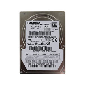 MK6037GSX - Toshiba 60GB 5400RPM SATA 3Gb/s 8MB Cache 2.5-Inch Hard Drive