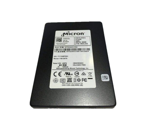 MTFDDAK512TBN - Micron 1100 Series 512GB Triple-Level Cell SATA 6Gb/s NAND Flash 2.5-Inch Solid State Drive