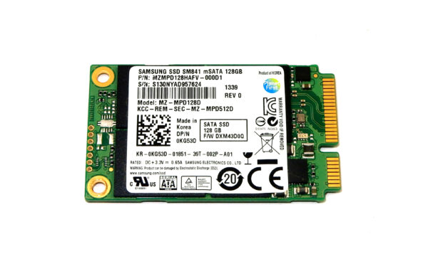 MZ-MPD128D - Samsung SM841 Series 128GB Multi-Level Cell SATA 6Gb/s mSATA 1.8-Inch Solid State Drive