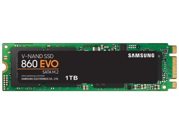 MZ-N6E1T0BW - Samsung 860 EVO Series 1TB Multi-Level-Cell SATA 6Gb/s V-NAND M.2 2280 Solid State Drive