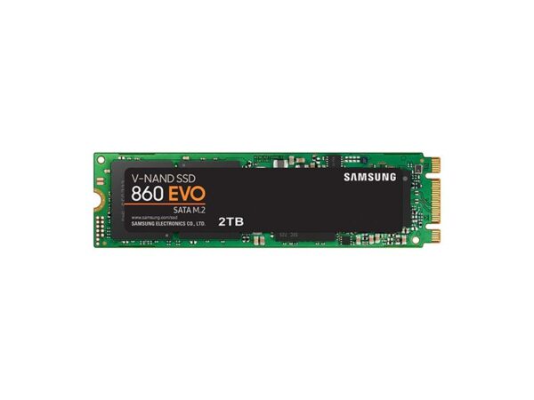 MZ-N6E2T0BW - Samsung 860 EVO Series 2TB Multi-Level-Cell SATA 6Gb/s V-NAND M.2 2280 Solid State Drive