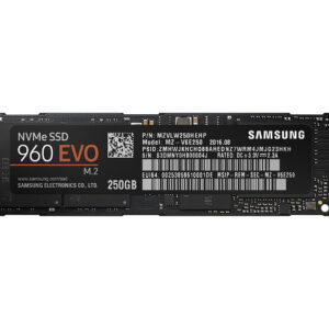 MZ-V6E250 - Samsung 960 EVO Series 250GB Triple-Level Cell PCI Express NVMe 3.0 x4 M.2 2280 Solid State Drive