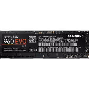 MZ-V6E500 - Samsung 960 EVO Series 500GB Triple-Level Cell PCI Express NVMe 3.0 x4 M.2 2280 Solid State Drive