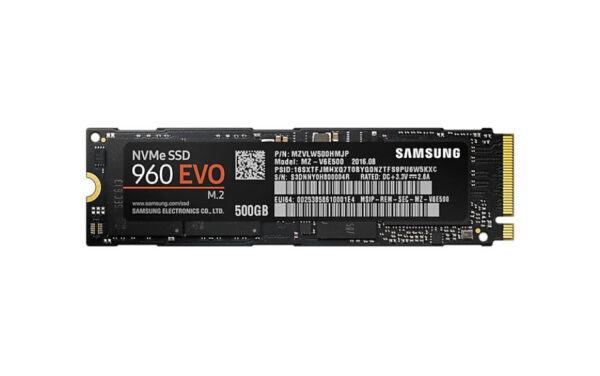 MZ-V6E500BW - Samsung 960 EVO Series 500GB Triple-Level Cell PCI Express NVMe 3.0 x4 M.2 2280 Solid State Drive