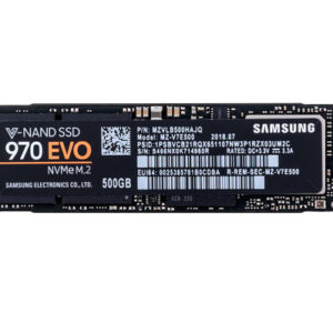 MZ-V7E500 - Samsung 970 EVO Series 500GB Triple-Level Cell PCI Express NVMe 3.0 x4 M.2 2280 Solid State Drive