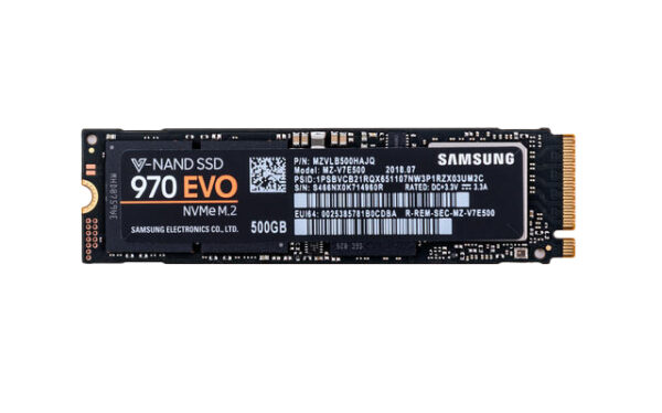 MZ-V7E500 - Samsung 970 EVO Series 500GB Triple-Level Cell PCI Express NVMe 3.0 x4 M.2 2280 Solid State Drive