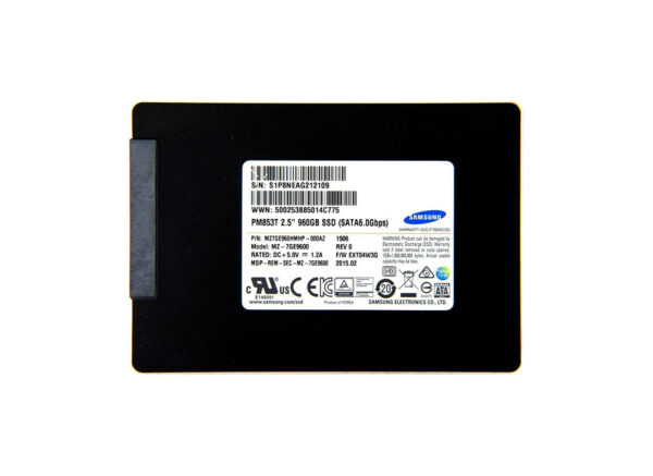 MZ7GE960HMHP-000AZ - Samsung PM863 Series 960GB Triple-Level Cell SATA 6Gb/s Read Intensive 2.5-Inch Solid State Drive
