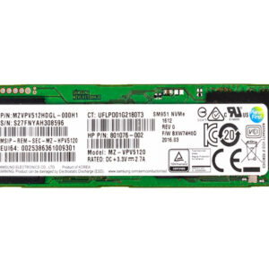 MZVPV512HDGL-000H1 - Samsung SM951 512GB Multi-Level Cell PCI Express NVMe 3.0 x4 M.2 2280 Solid State Drive