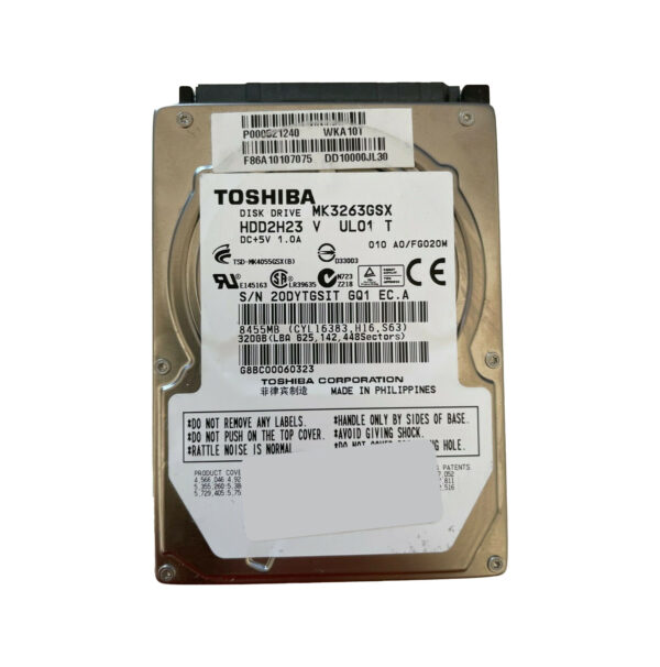 P000521240 - Toshiba 320GB 5400RPM SATA 3Gb/s 8MB Cache 2.5-Inch Hard Drive