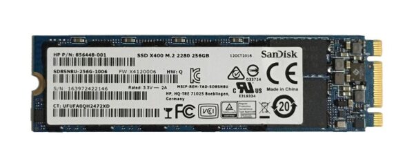 SD8SN8U-256G-1006 - SanDisk X400 Series 256GB SATA 6Gb/s M.2 2280 Solid State Drive