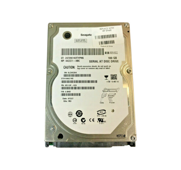 ST9100827AS - Seagate 100GB 5400RPM SATA 1.5Gb/s 8MB Cache 2.5-inch Hard Drive