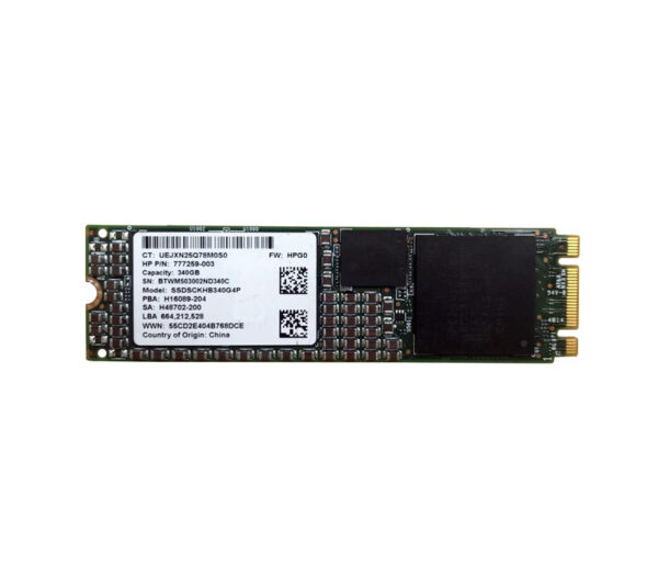 VR0340GEJXN - HP 340GB mSATA 6GB/s Read Intensive M.2 2280 Solid State Drive