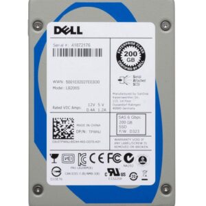 Y0KT0 - Dell 200GB Single-Level Cell SAS 6Gb/s Hot-Pluggable Mainstream Endurance 2.5-Inch Solid State Drive for PowerEdge Servers